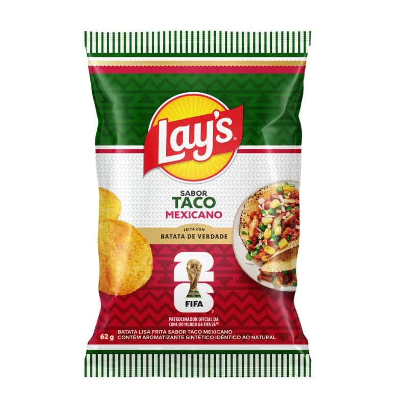 BATATA LAYS COPA TACO MEXICANO 62G