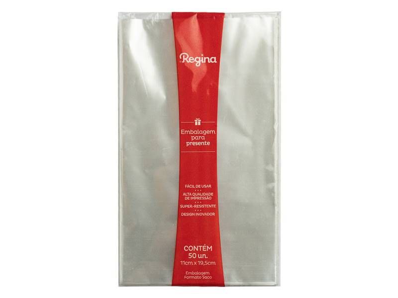 SACO PLAST TRANSP REGINA 11X19,5CM C/50