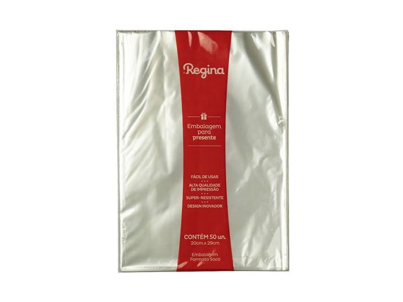SACO PLAST TRANSP REGINA 20CMX29CM C/50