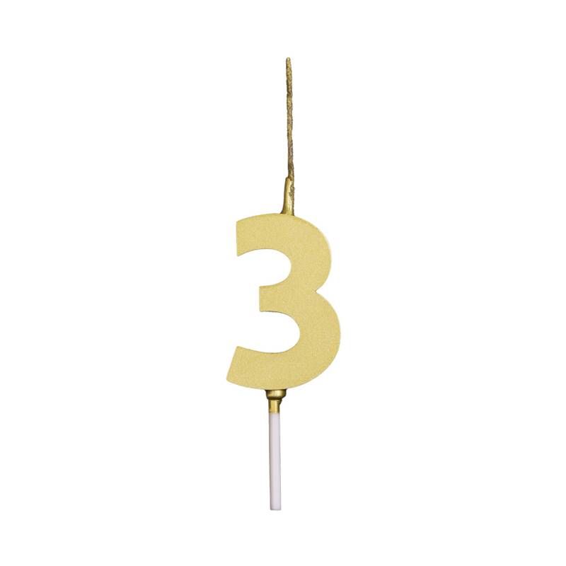 VELA MINI REGINA PICK METALIZ OURO N3 UN