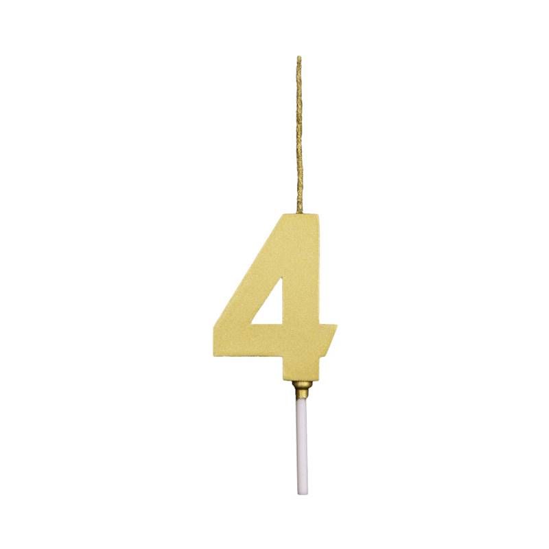 VELA MINI REGINA PICK METALIZ OURO N4 UN