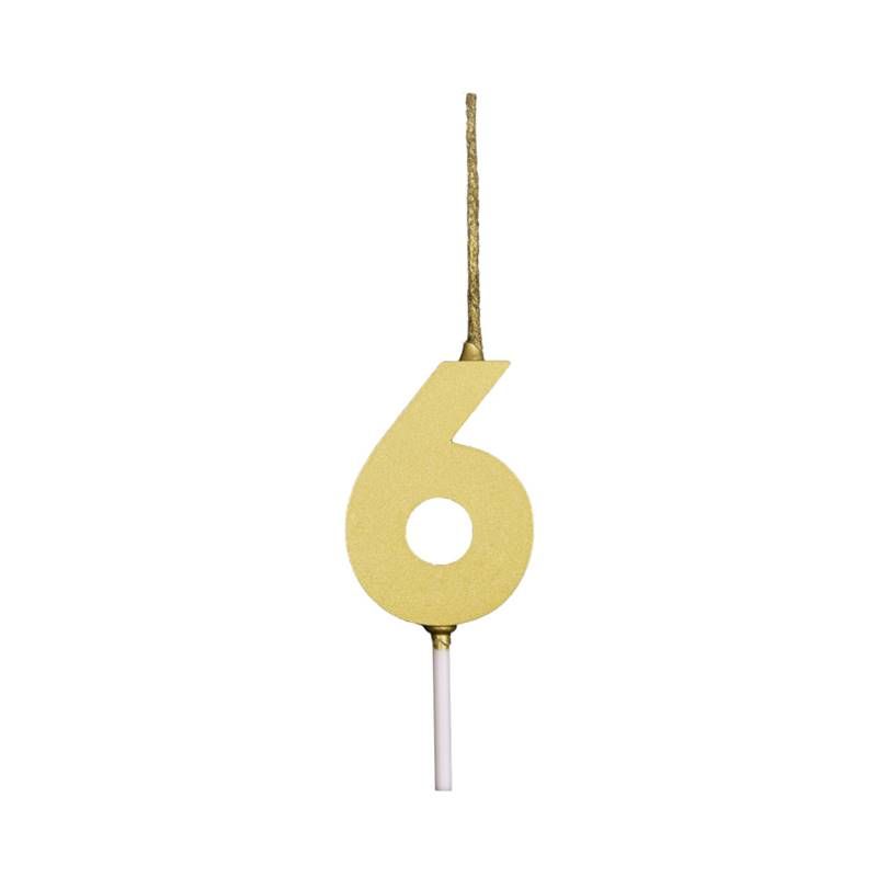 VELA MINI REGINA PICK METALIZ OURO N6 UN