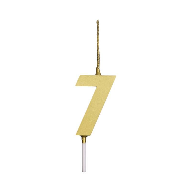 VELA MINI REGINA PICK METALIZ OURO N7 UN