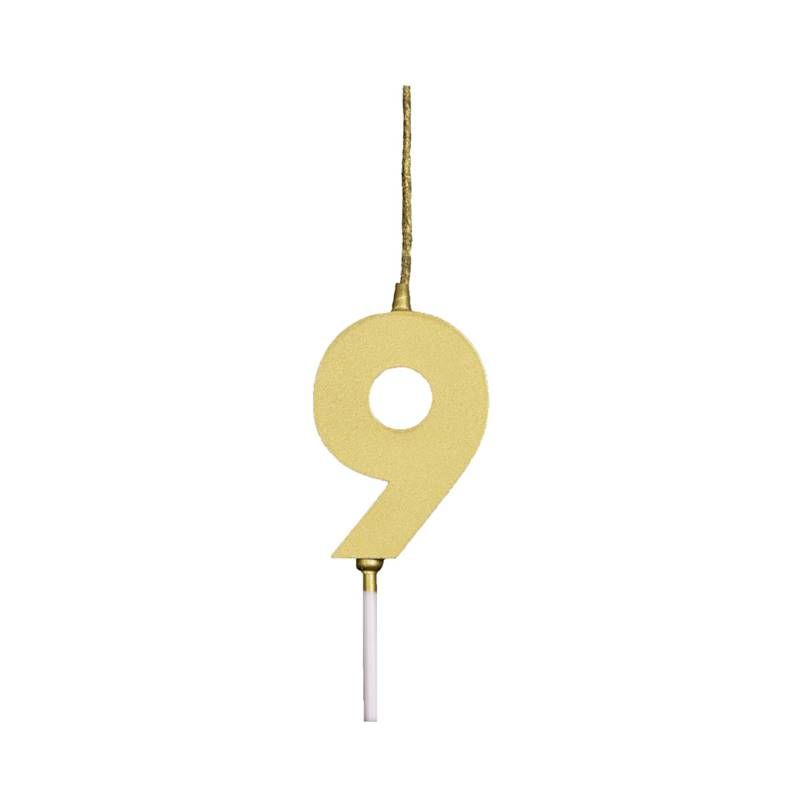 VELA MINI REGINA PICK METALIZ OURO N9 UN