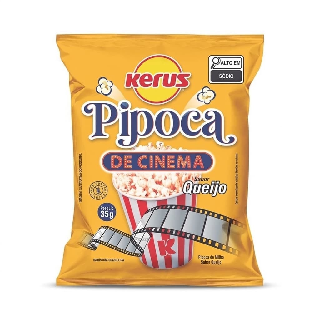 PIPOCA DE CINEMA KERUS QUEIJO 35G