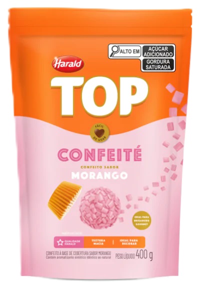 GRANULADO HARALD TOP MORANGO 400G