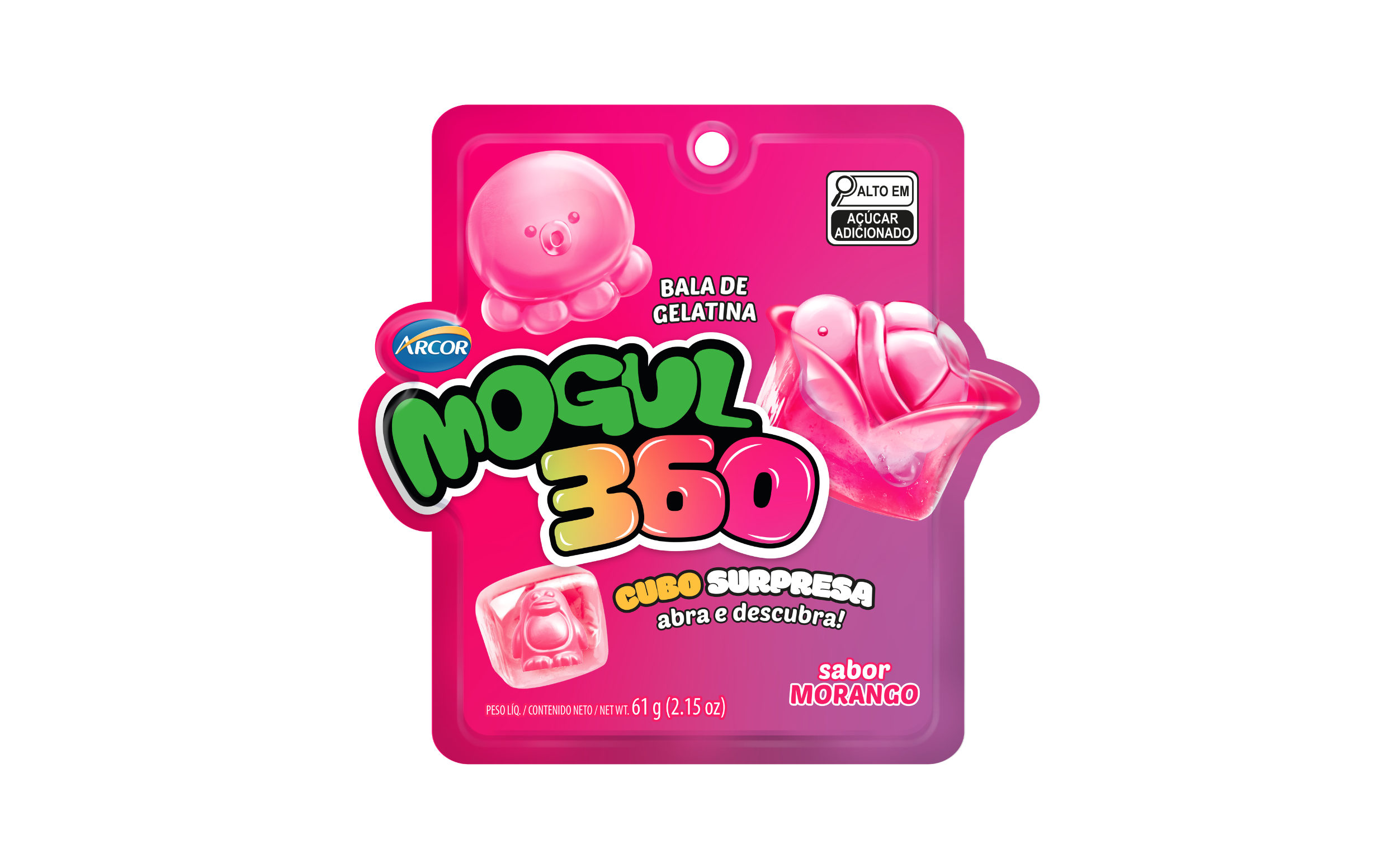 BALA GELATINA ARCOR CUBO SURP MORANG 61G