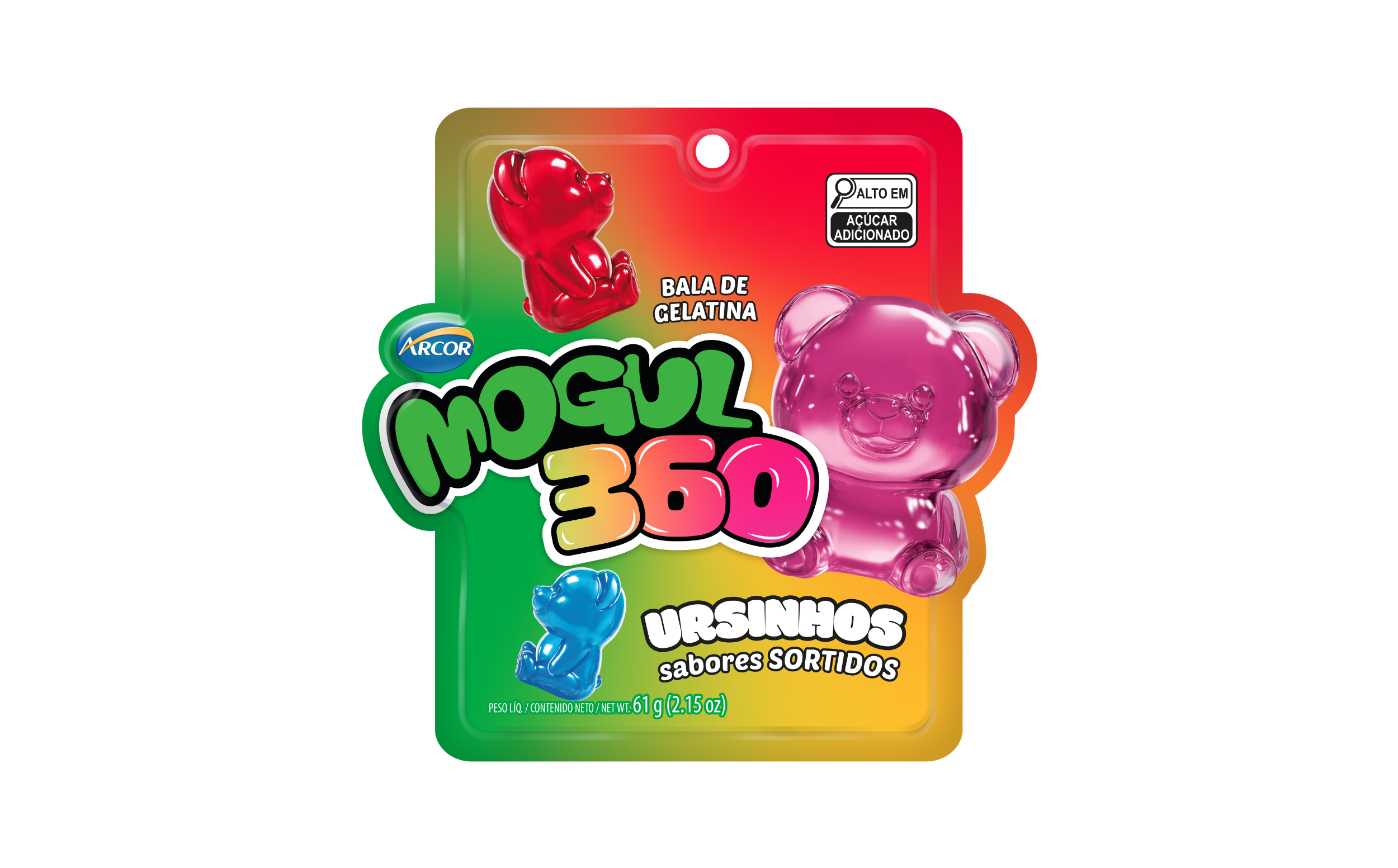 BALA GELATINA ARCOR URSINHOS SORT 61G