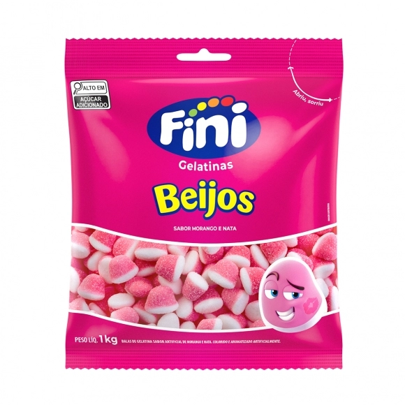 BEIJOS FINI DE MORANGO 1KG