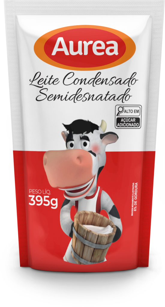 LEITE CONDENSADO AUREA SEMIDE SACHE 395G