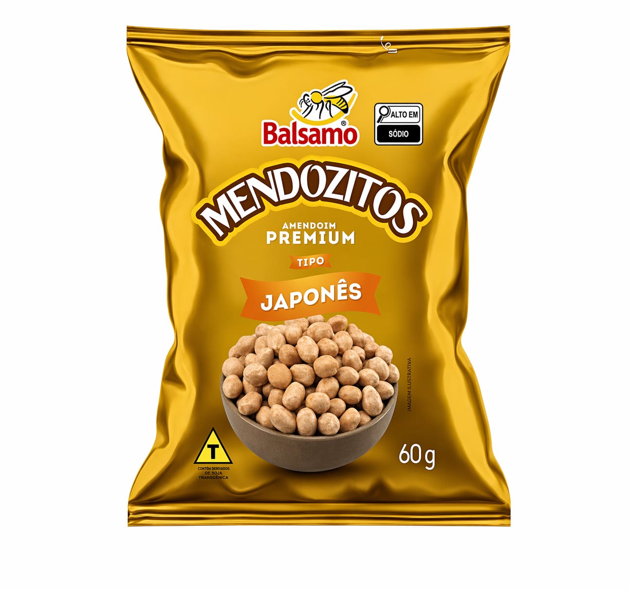 AMENDOIM BALSAMO JAPONES MENDOZITOS 60G