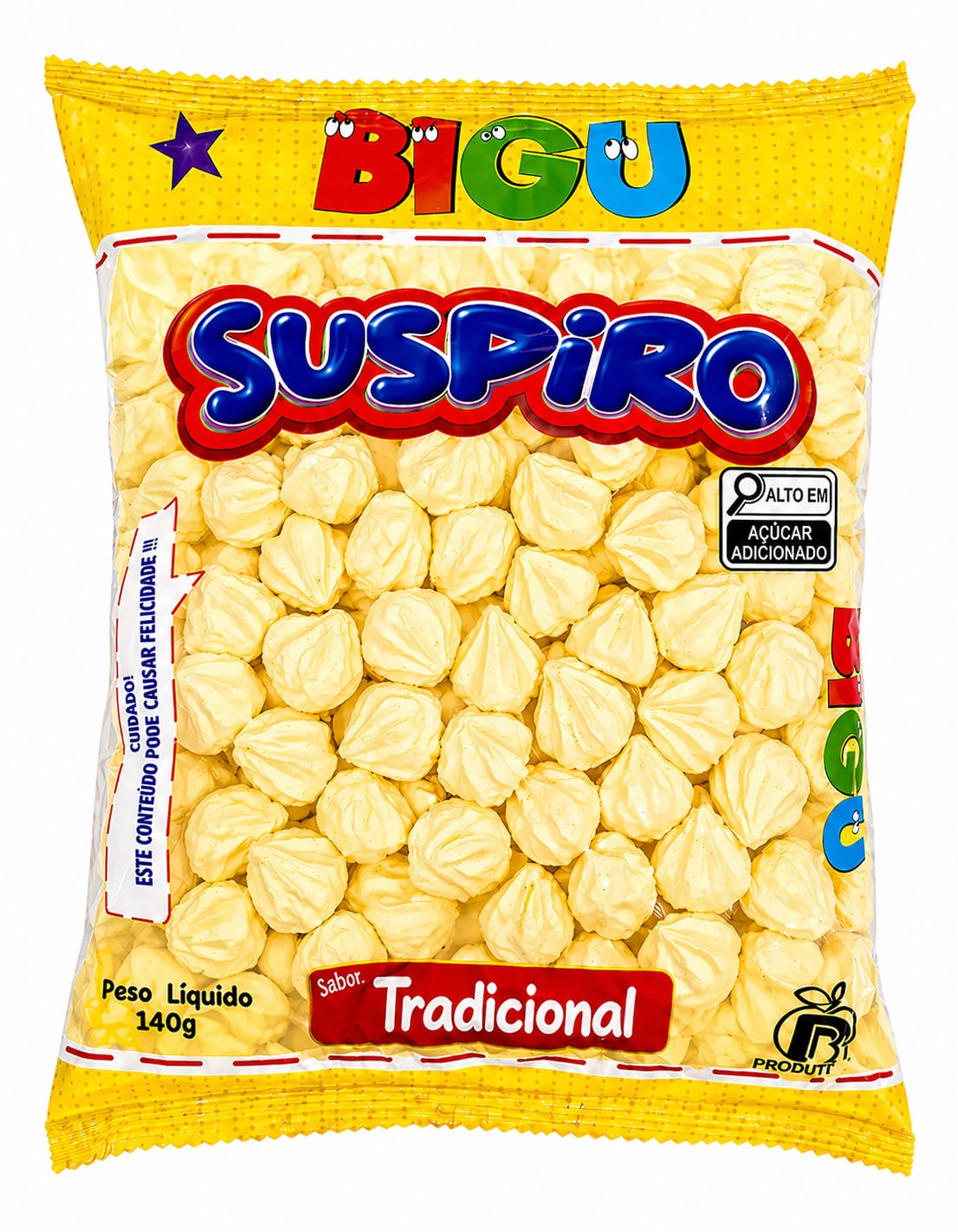 MINI SUSPIRO BIGU AMARELO 140G