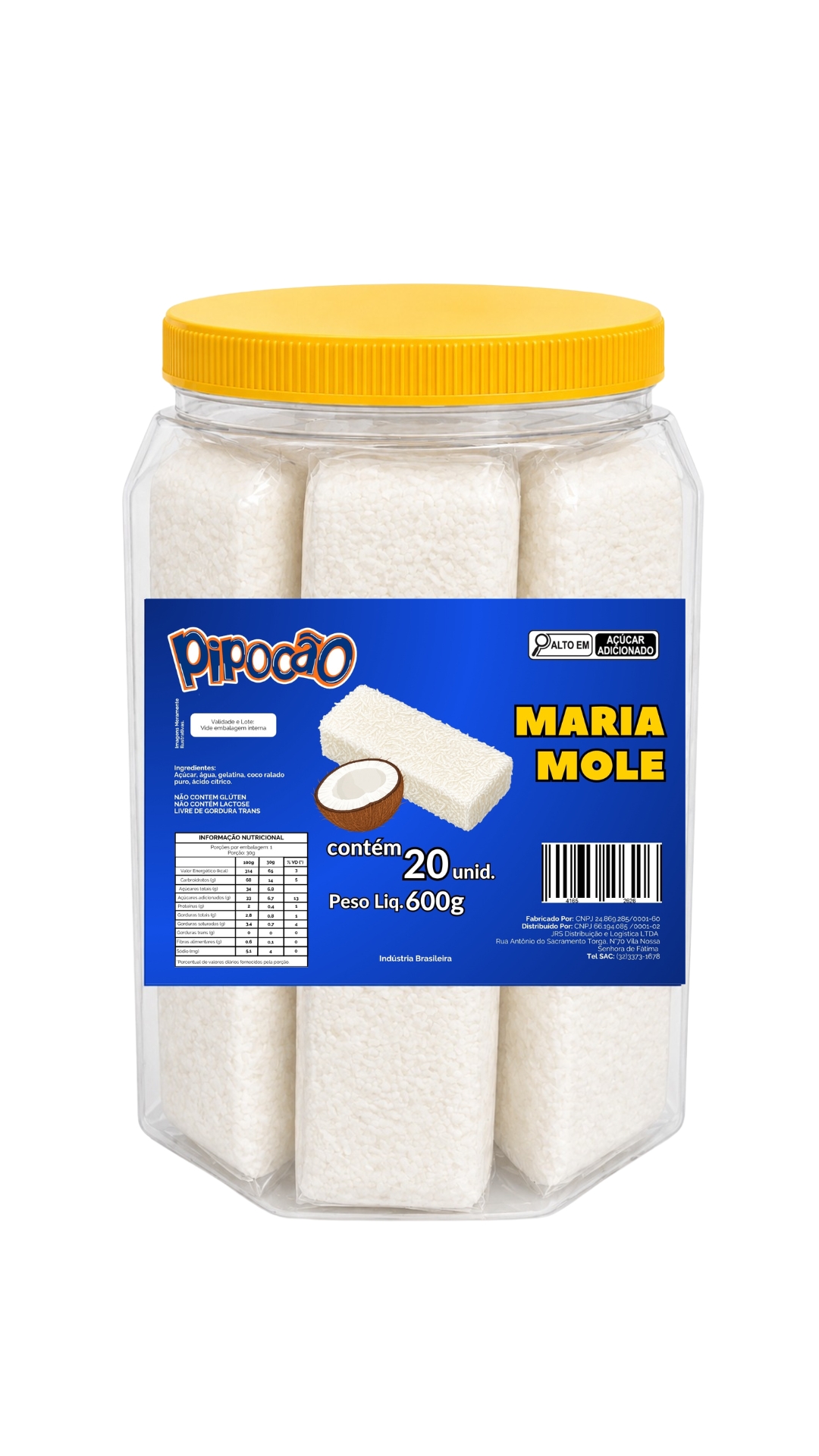 DOCE PIPOCAO MARIA MOLE C/20