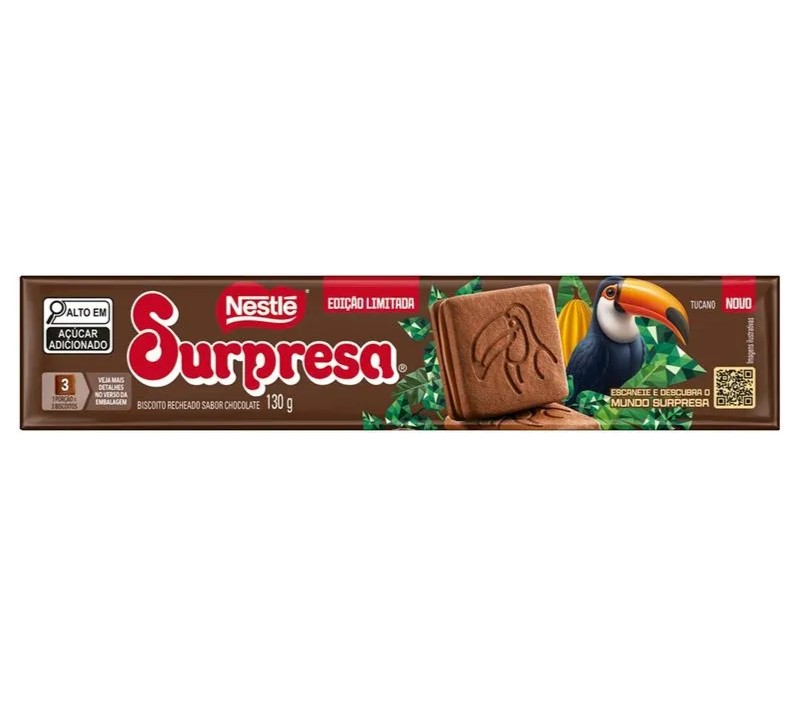 BISC RECH NESTLE SURPRESA CHOCOLATE 140G