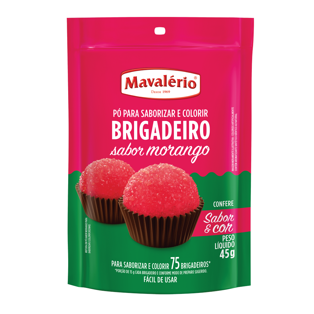 PO MAVALERIO P/BRIGADEIRO MORANGO 45G