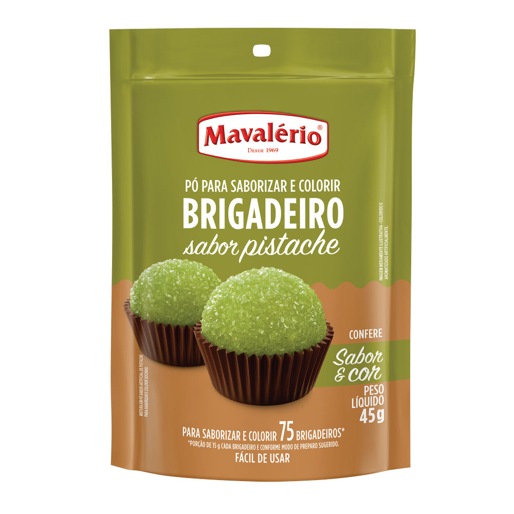 PO MAVALERIO P/BRIGADEIRO PISTACHE 45G