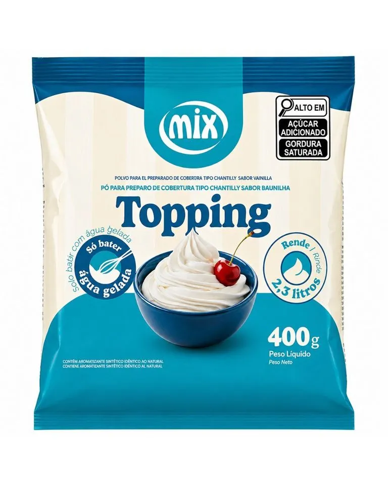 PO P/PREPARO CHANTILLY MIX TOPPING 400G