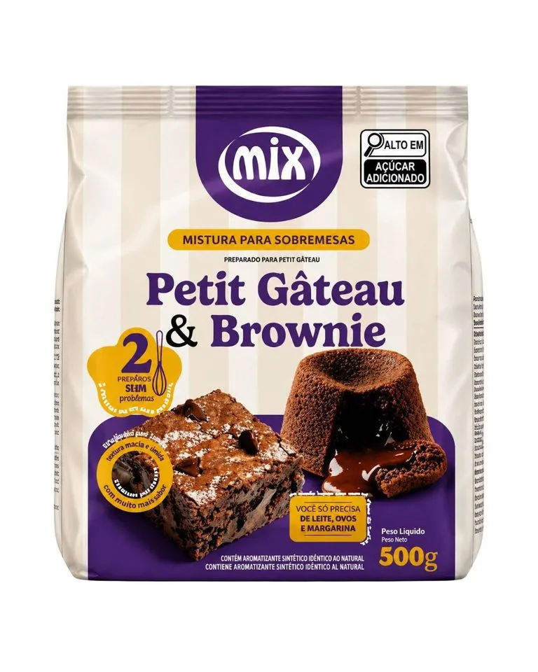 MISTURA P/SOBREMESA MIX BROWNIE 500G