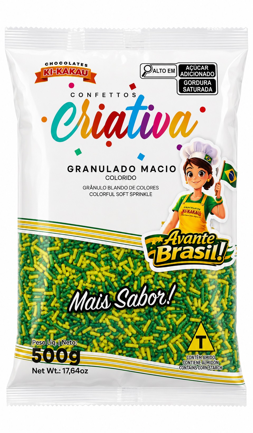 GRANULADO KI KAKAU VERDE/AMARELO 500G