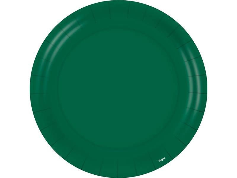 PRATO PAPEL REGINA 18CM COLOR VD ESC C/8
