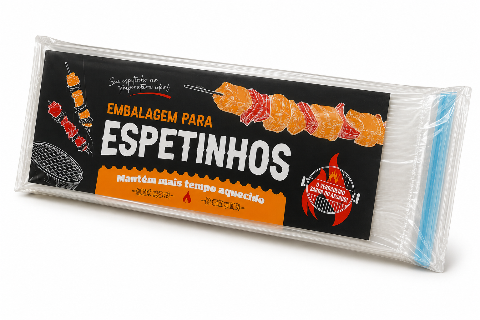 SACO PLAST P/ESPETO TERMICO 13,5CM C/200