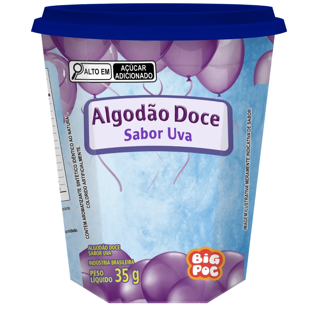 ALGODAO DOCE BIG POC UVA 35G
