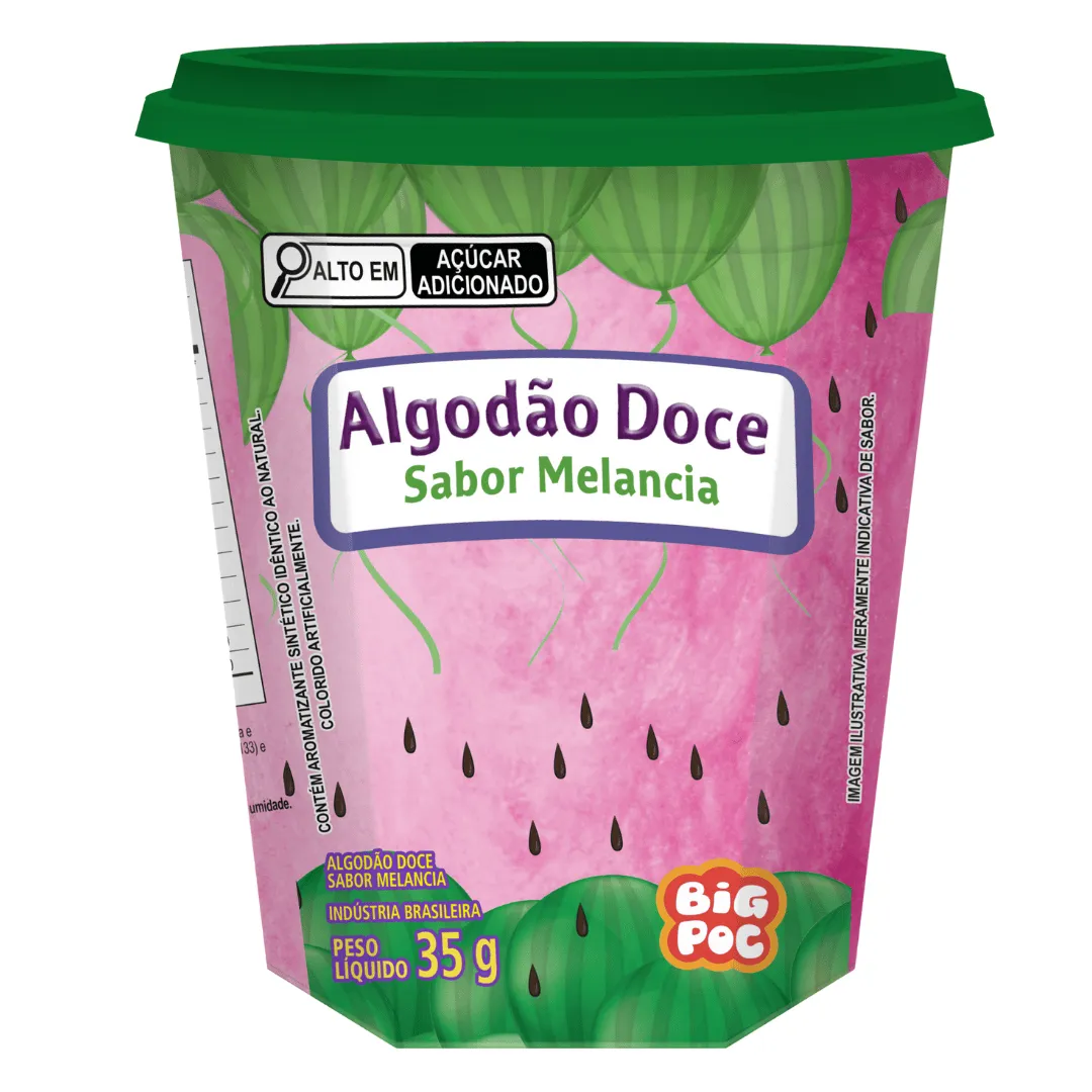 ALGODAO DOCE BIG POC MELANCIA 35G