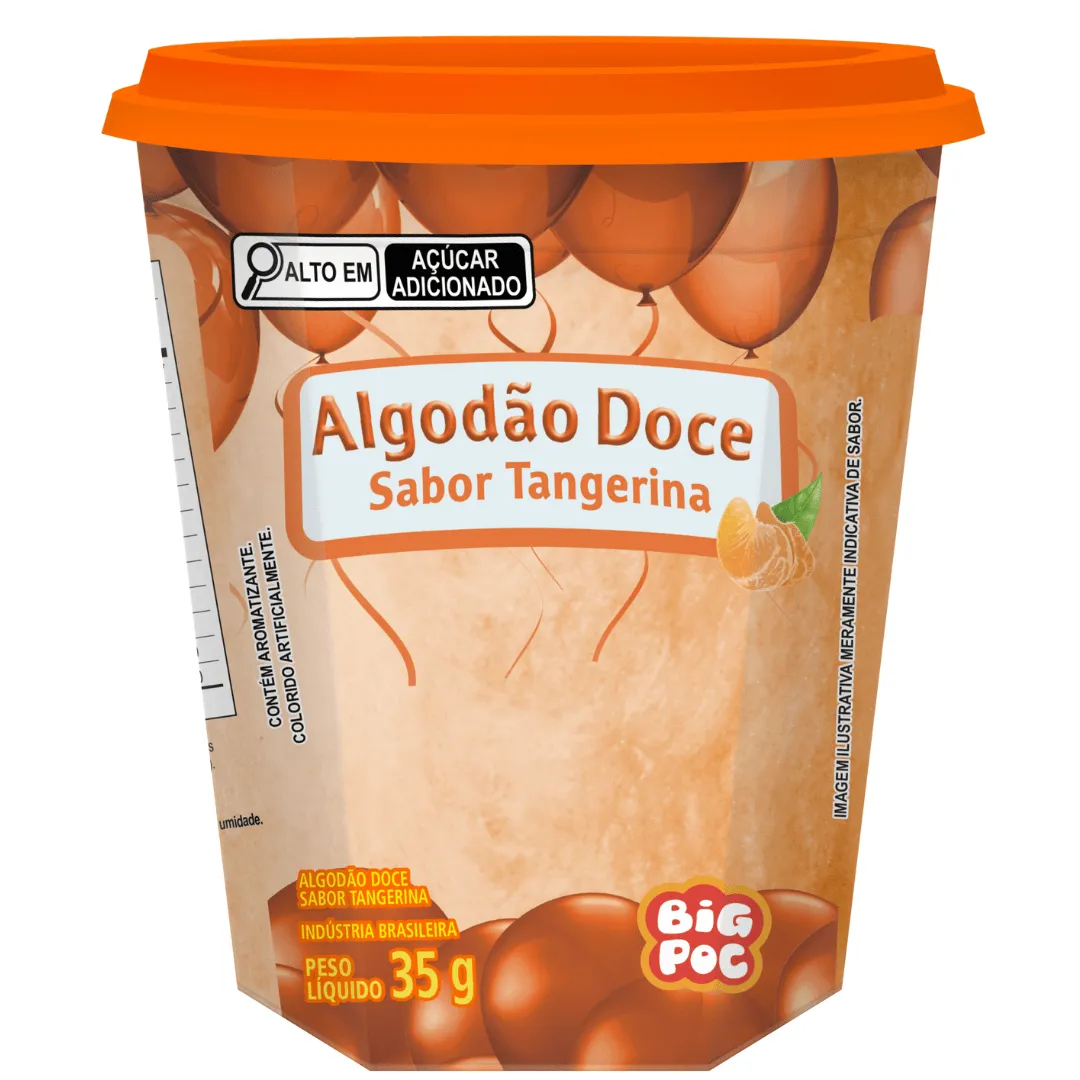 ALGODAO DOCE BIG POC TANGERINA 35G