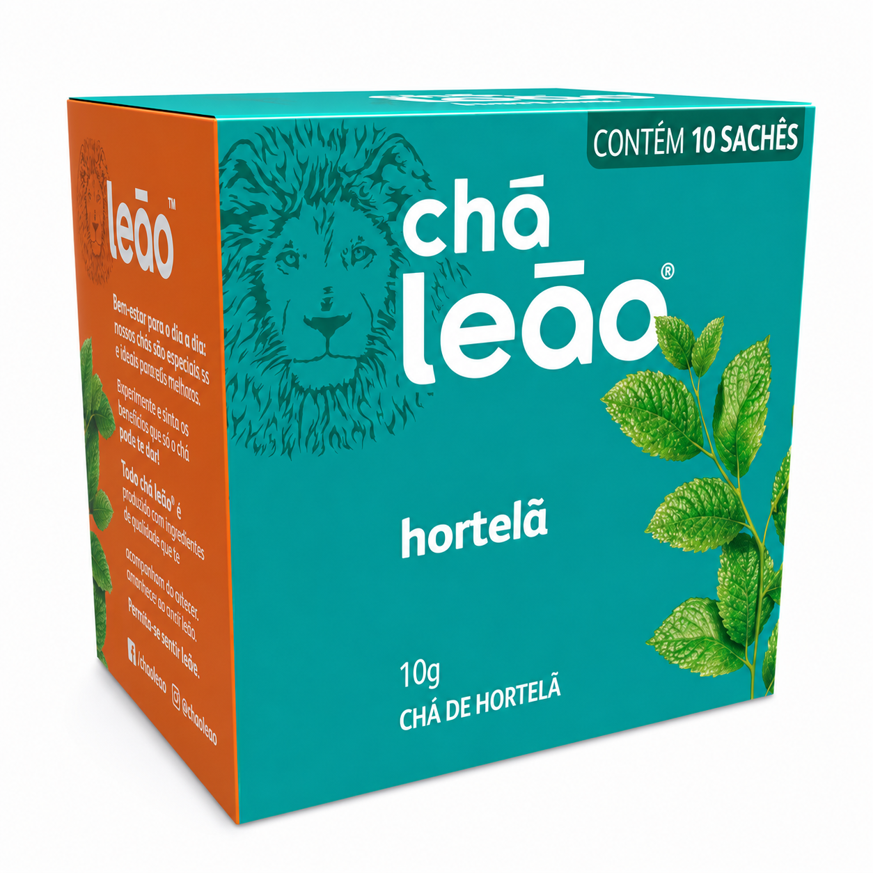 CHA LEAO HORTELA 10G C/10