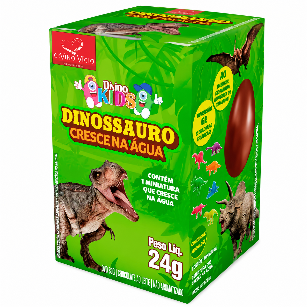 OVO C/SURP DIVINO KIDS DINOSSAURO 24G