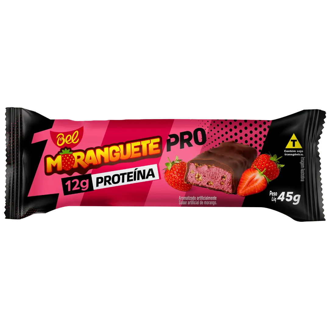 BARRA DE PROTEINA MORANGUETE PRO 45G