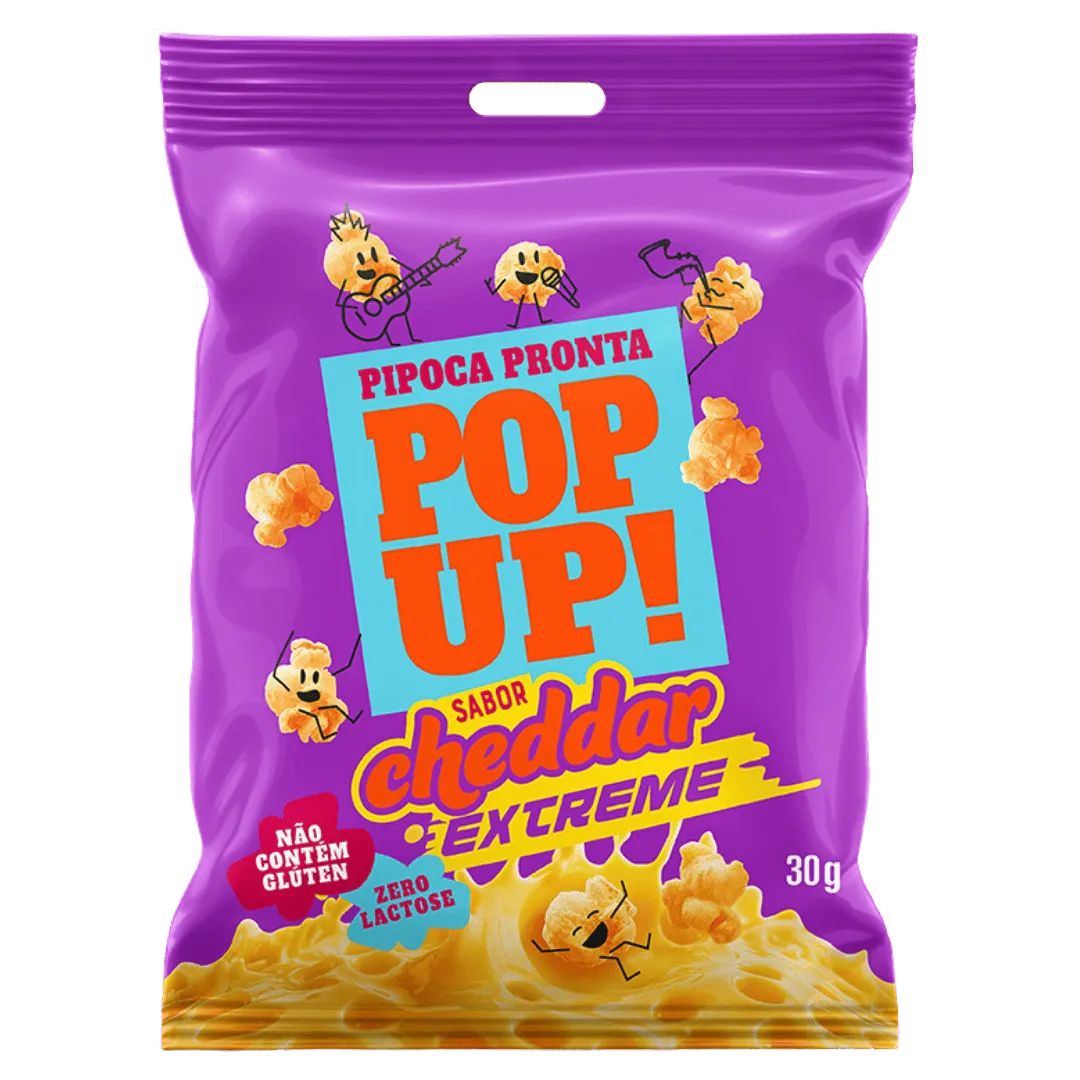 PIPOCA POP UP CHEDDAR 30G