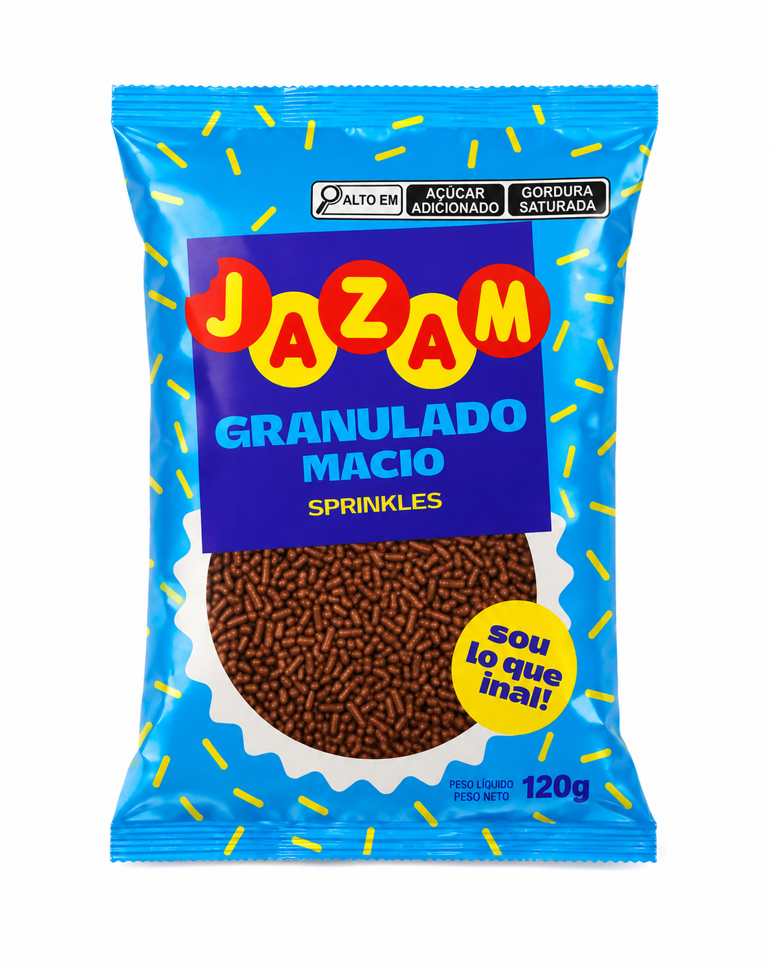 GRANULADO JAZAM MACIO CHOCOLATE 120G