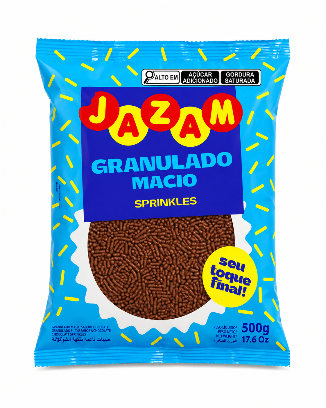 GRANULADO JAZAM MACIO CHOCOLATE 500G