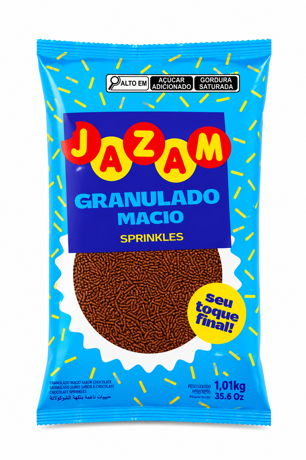 GRANULADO JAZAM MACIO CHOCOLATE 1,01KG