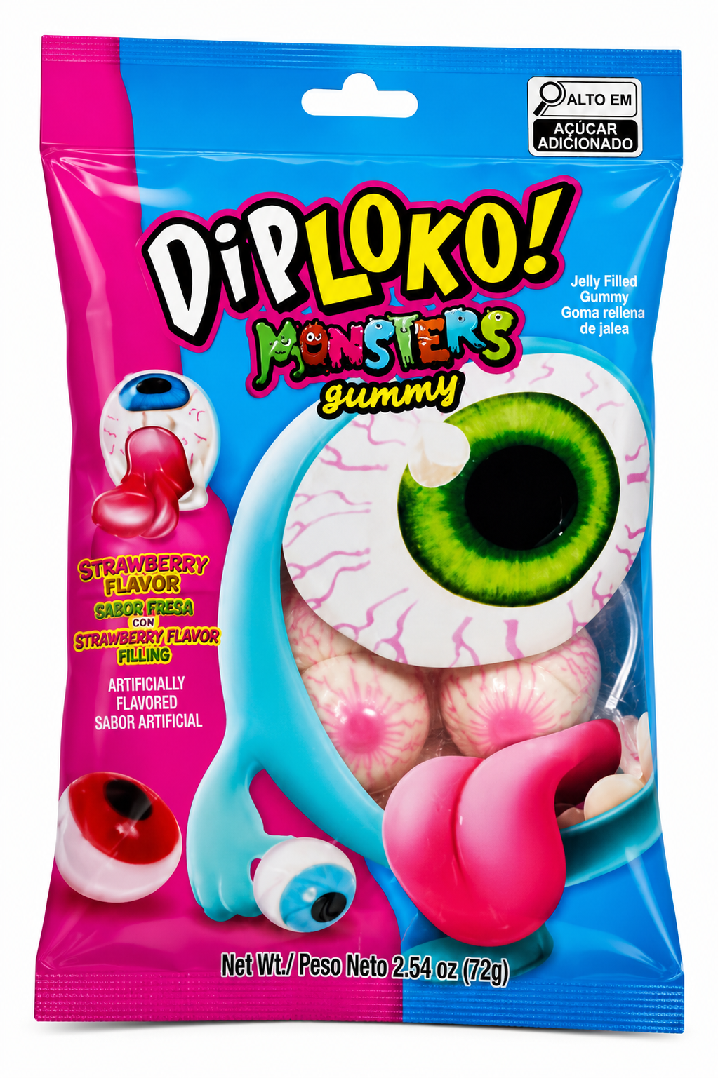 BALA GELATIN DIP LOKO MONSTERS GUMMY 72G