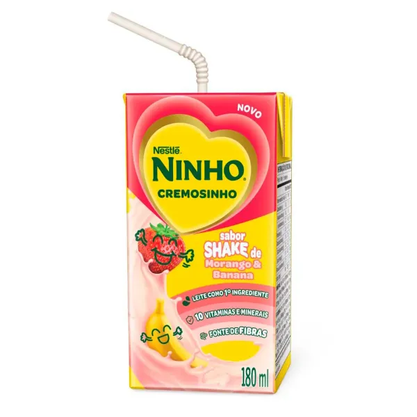BEBIDA LACTEA NINHO SHAKE MOR/BAN 180ML
