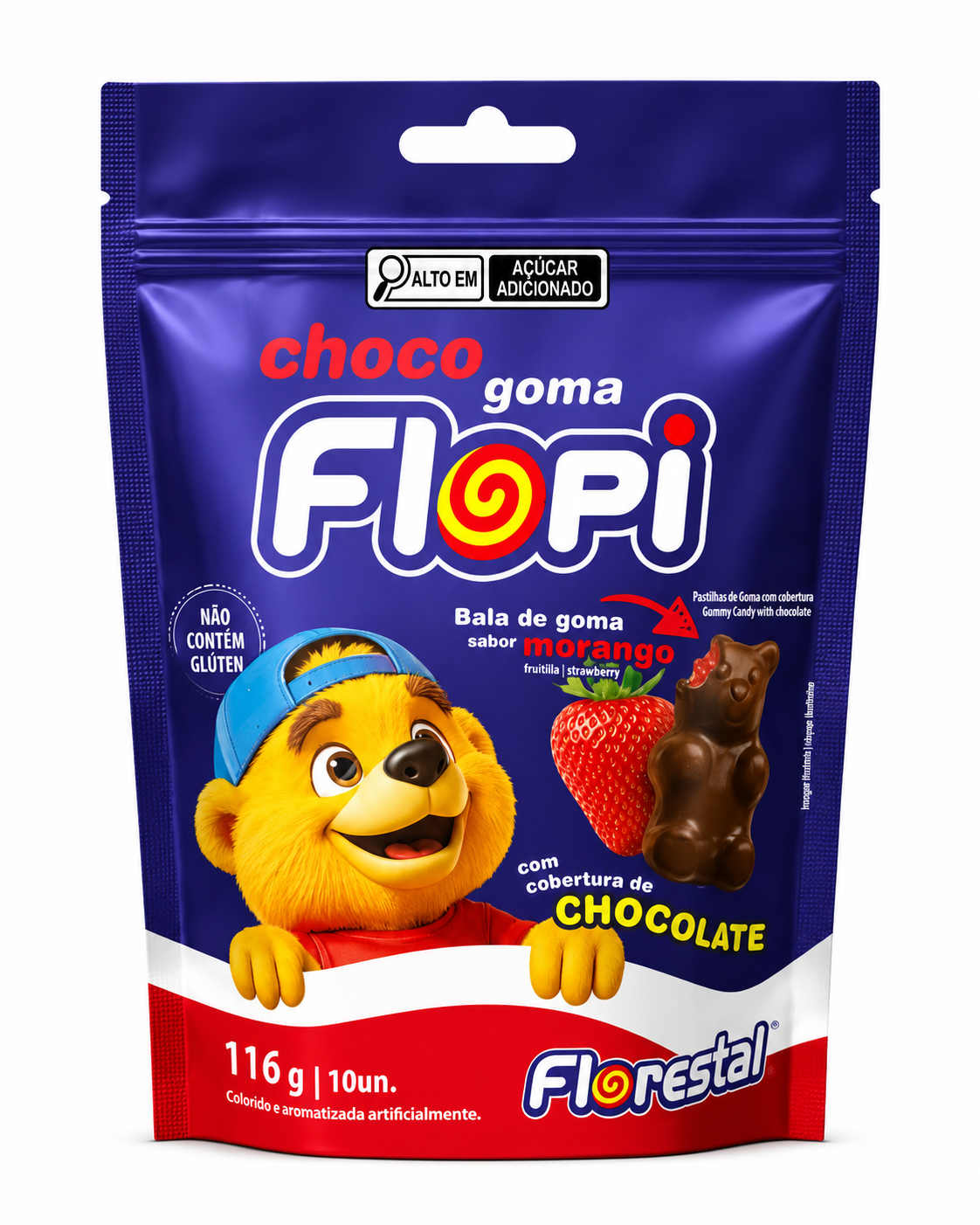 CHOCOGOMA FLORESTAL FLOPI 116G C/10