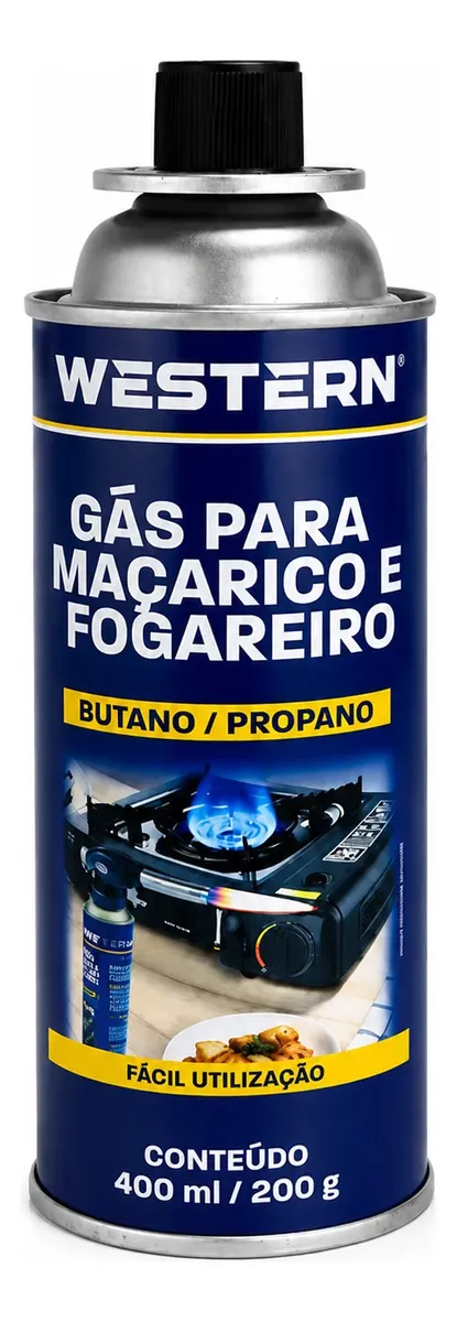 GAS BUTANO P/MACARICO WESTERN 400ML
