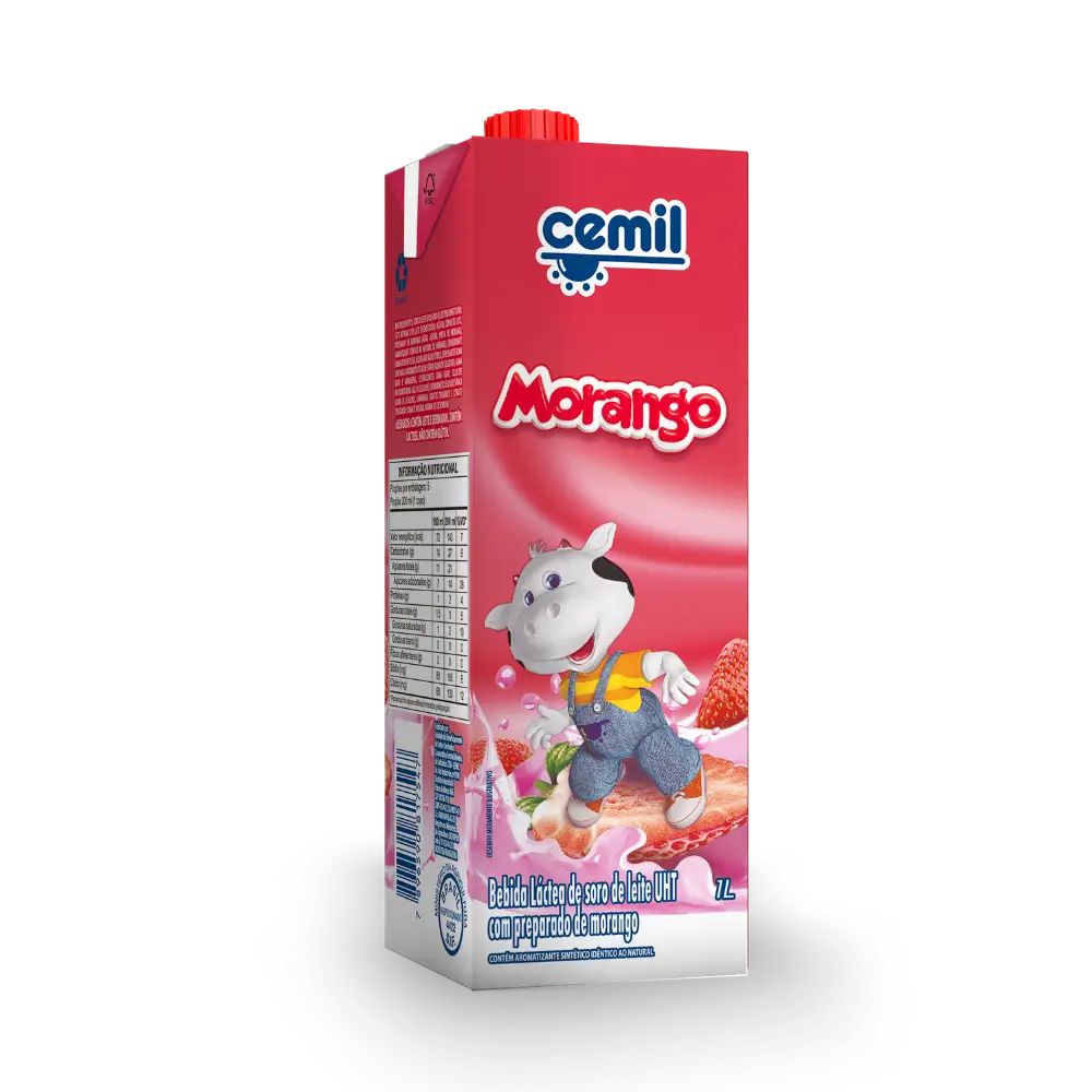 BEBIDA LACTEA MORANGO CEMIL 1L