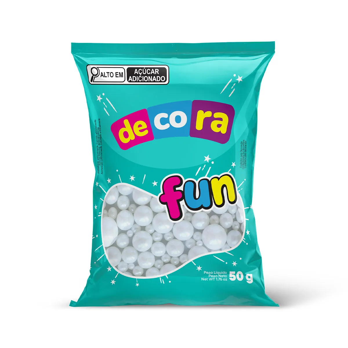 CONFEITO CACAU FOODS DECORA FUN MIX 50G