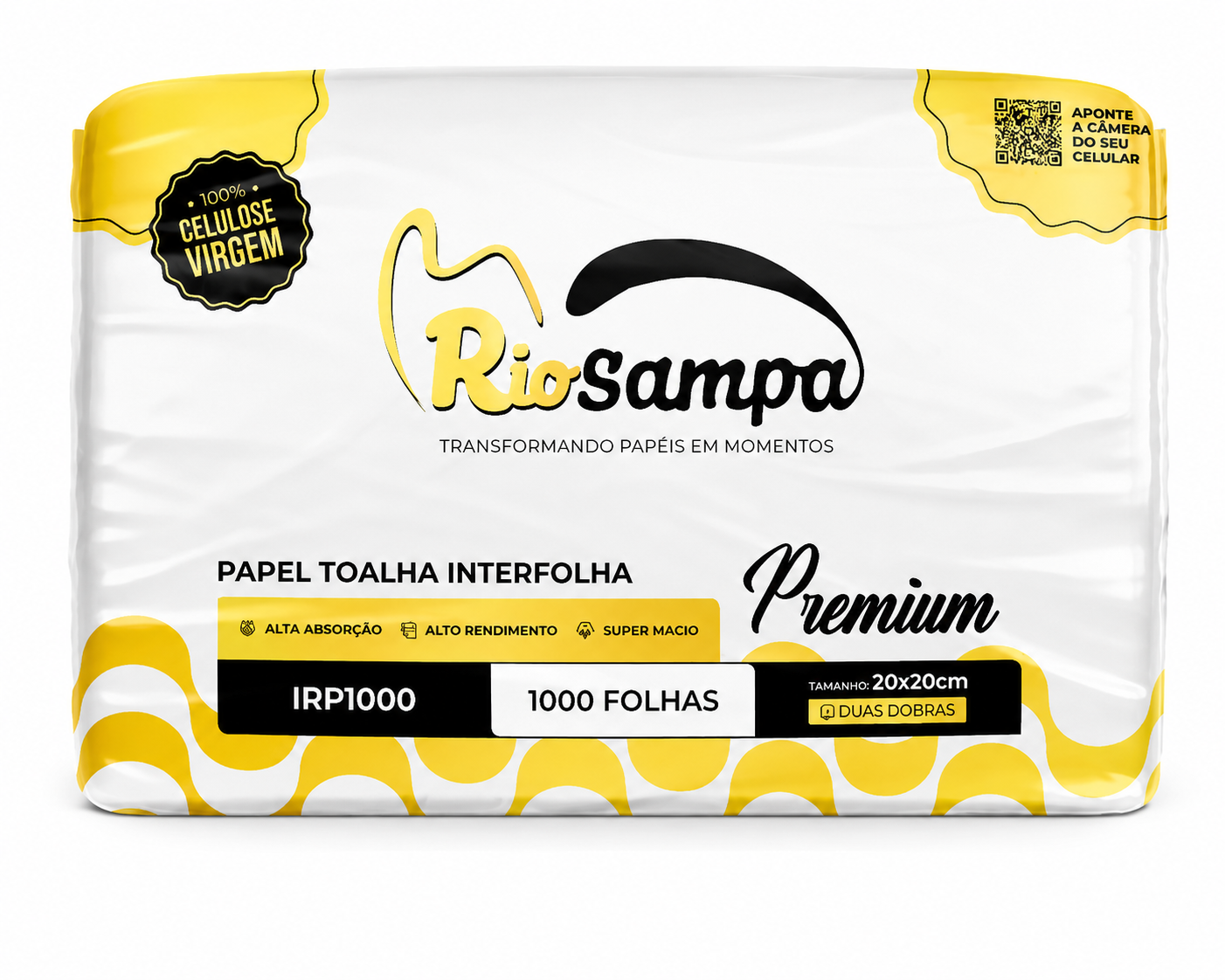 TOALHA PAPEL INTER RIO SAMPA PREM C/1000