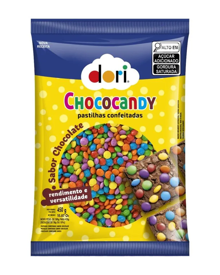 CHOCOCANDY DORI CONF COLORIDO 450G