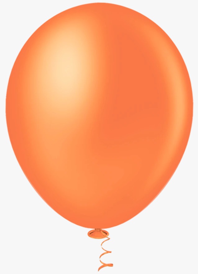BALAO PIC PIC LISO GF N9 LARANJA C/50
