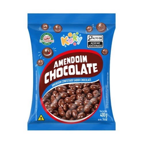 AMENDOIM KUKY CHOCOLATE 400G
