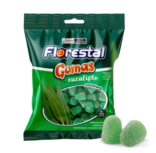BALA DE GOMA FLORESTAL EUCALIPTO 60G