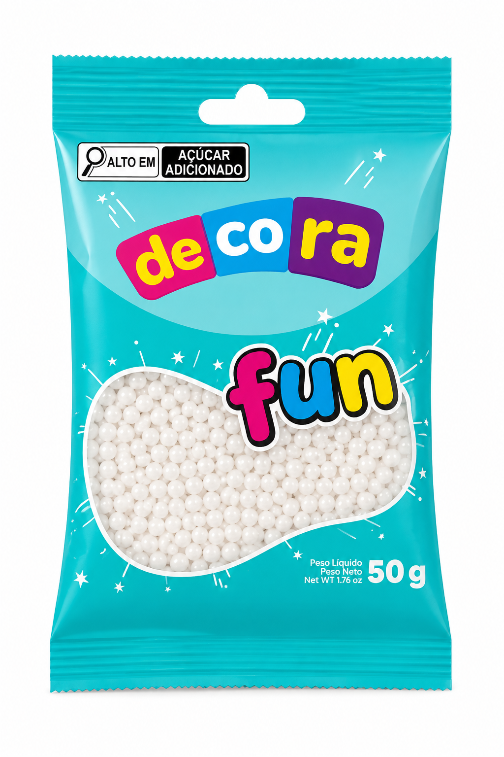 CONFEITO CACAU FOODS DECORA FUN PER 50G