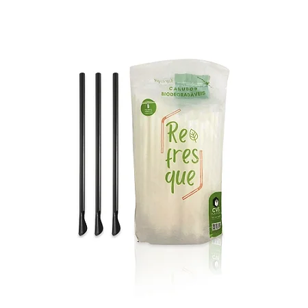 CANUDO BIODEG 6MM REFRESQUE PRETO C/100