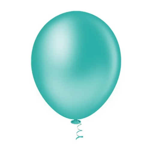 BALAO PIC PIC LISO N5 AZUL TIFFANY C/50