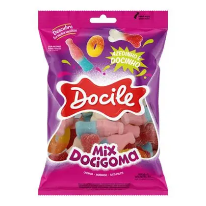 GOMA DOCILE MIX AZEDINHA E DOCINHA 600G